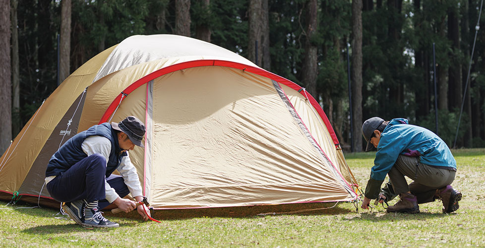 大型テントを使用する際の注意点