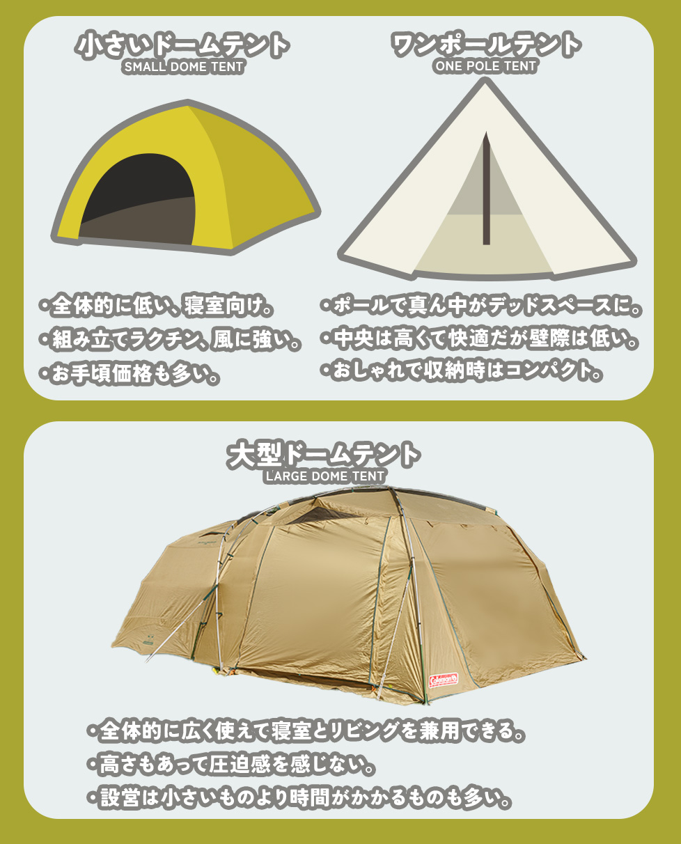 大型ドームテントの魅力